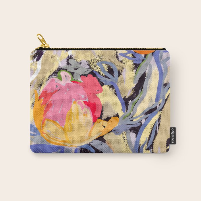 Blooms in The Butter Forest Carry All Pouch Gallery Image 1