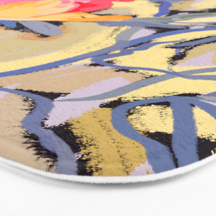 Blooms in The Butter Forest Bath Mat Gallery Image 3