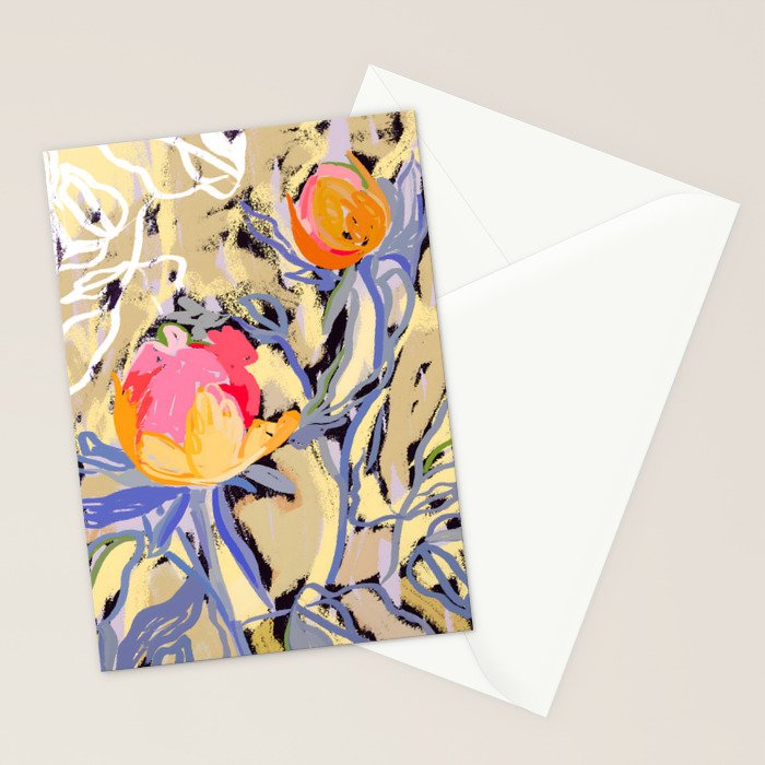 Blooms in The Butter Forest Stationery Card Gallery Image 2