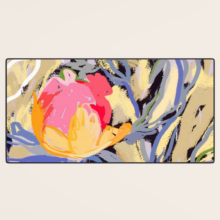 Blooms in The Butter Forest Desk Mat Gallery Image 3
