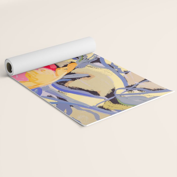 Blooms in The Butter Forest Yoga Mat Gallery Image 2
