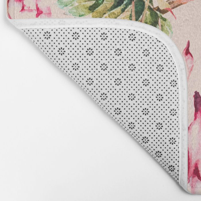Pattern boho floral Bath Mat Gallery Image 2