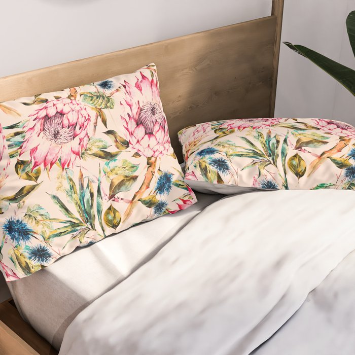 Pattern boho floral Pillow Sham Gallery Image 2