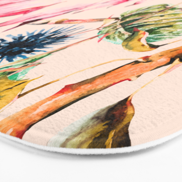 Pattern boho floral Bath Mat Gallery Image 3
