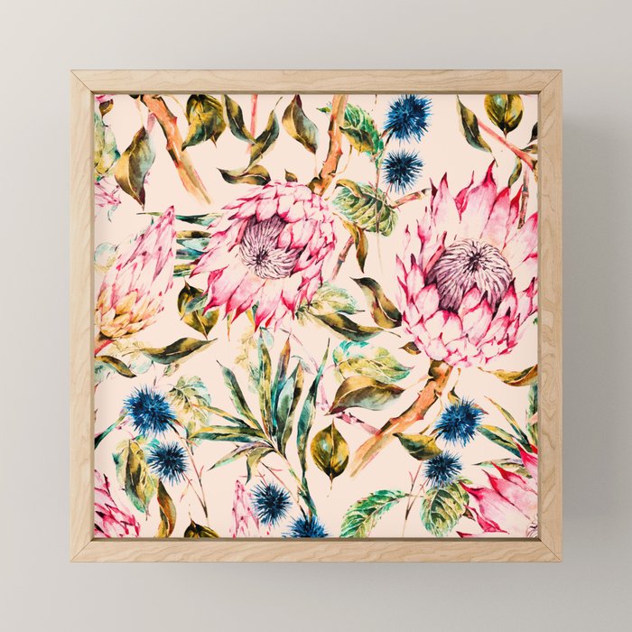 Pattern boho floral Mini Art Print Gallery Image 1