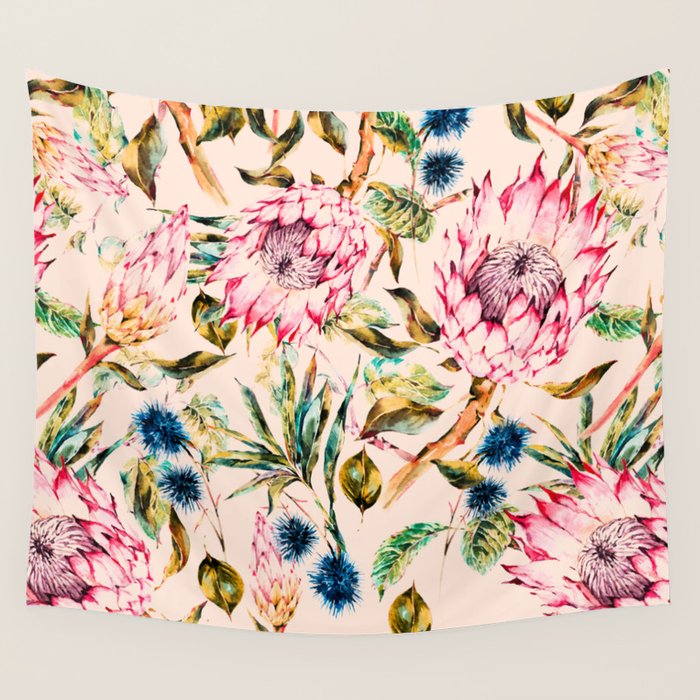 Pattern boho floral Wall Tapestry Gallery Image 4