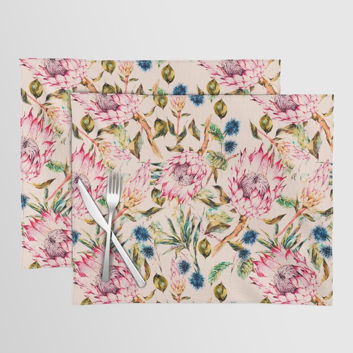 Pattern boho floral Placemat Gallery Image 1