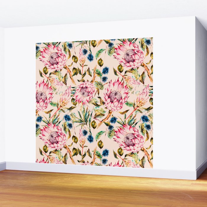 Pattern boho floral Wall Mural Gallery Image 2