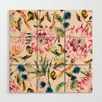 Pattern boho floral Wood Wall Art Gallery Image 1