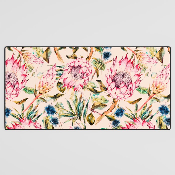 Pattern boho floral Desk Mat Gallery Image 3