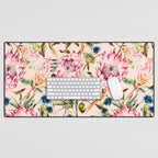 Pattern boho floral Desk Mat Gallery Image 1