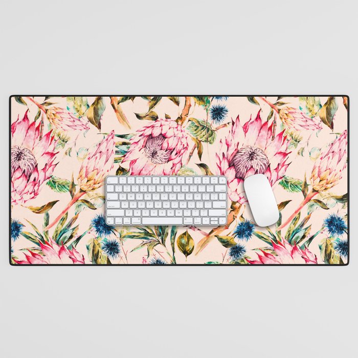 Pattern boho floral Desk Mat Gallery Image 1