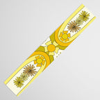 positive rainbow flowers // retro art by surfy birdy Table Runner Gallery Image 3