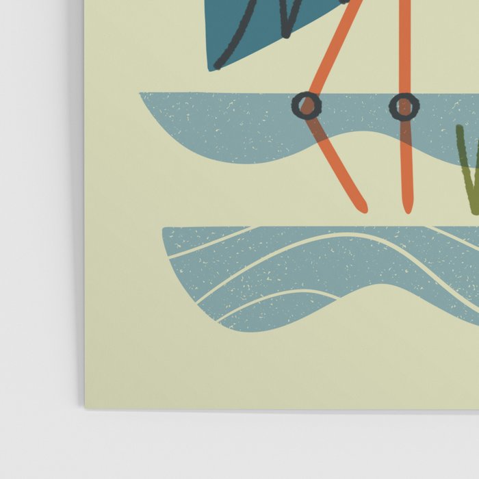 Heron Among Reeds Poster Gallery Image 3