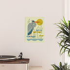 Heron Among Reeds Poster Gallery Image 2
