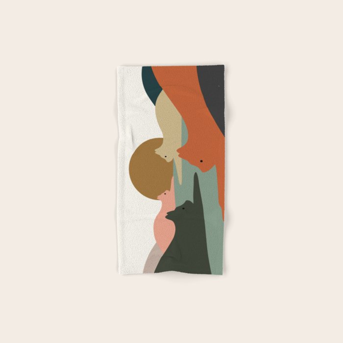 Cat Landscape 93 Bath Towel Gallery Image 1