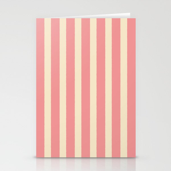 Simple Stripes Pattern - Pink  Stationery Card Gallery Image 2