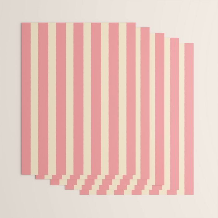 Simple Stripes Pattern - Pink  Wrapping Paper Gallery Image 3