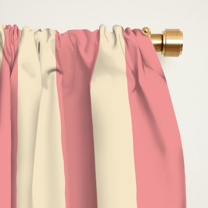 Simple Stripes Pattern - Pink  Window Curtain Gallery Image 2