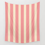 Simple Stripes Pattern - Pink  Wall Tapestry Gallery Image 4