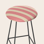 Simple Stripes Pattern - Pink  Stool Gallery Image 2