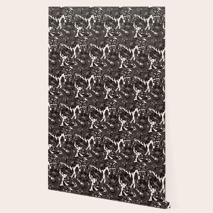 Enchanted Snake Block Print Wallpaper Gallery Image 2