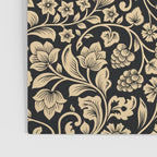 William Morris Style Art Nouveau Dark Floral Poster Gallery Image 3