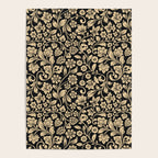 William Morris Style Art Nouveau Dark Floral Poster Gallery Image 4