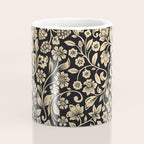 William Morris Style Art Nouveau Dark Floral Coffee Mug Gallery Image 4