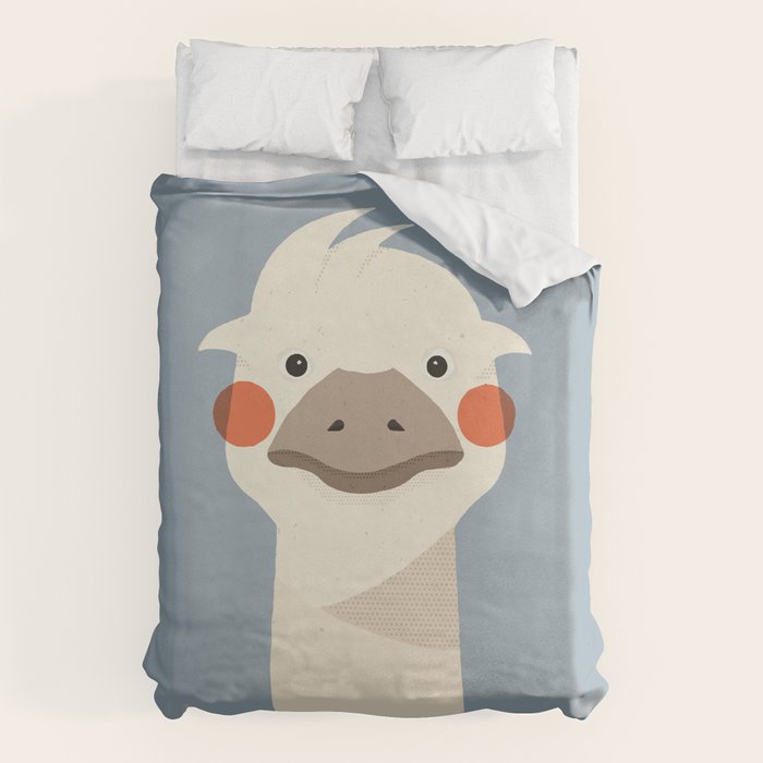 Emu, Animal Portrait Duvet Cover Gallery Image 1