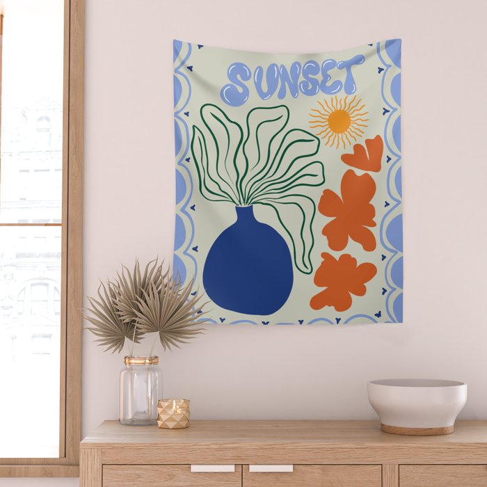 Sunset Wall Tapestry Gallery Image 2
