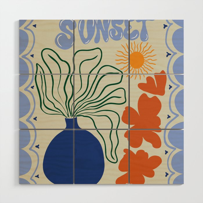 Sunset Wood Wall Art Gallery Image 1