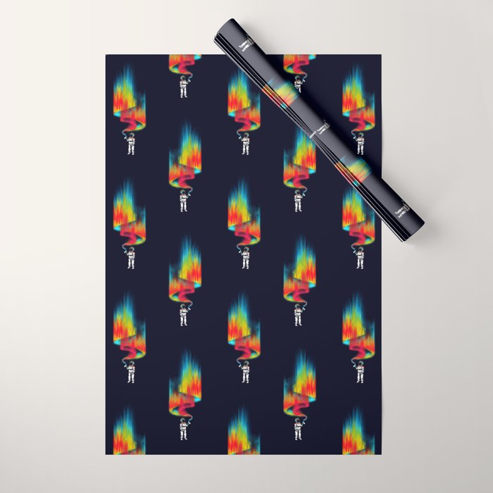 Space vandal Wrapping Paper Gallery Image 1