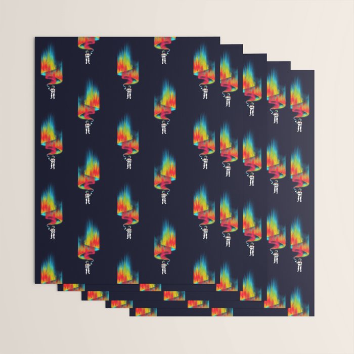 Space vandal Wrapping Paper Gallery Image 3