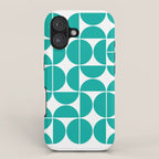 Mid Century Modern Geometric 04 Turquoise iPhone Case Gallery Image 1