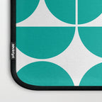 Mid Century Modern Geometric 04 Turquoise Laptop Sleeve Gallery Image 3