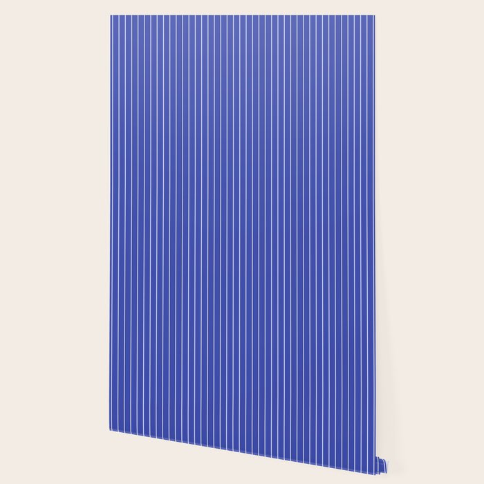 Minimal Arch XXI Bright Blue Modern Geometric Lines Wallpaper Gallery Image 2