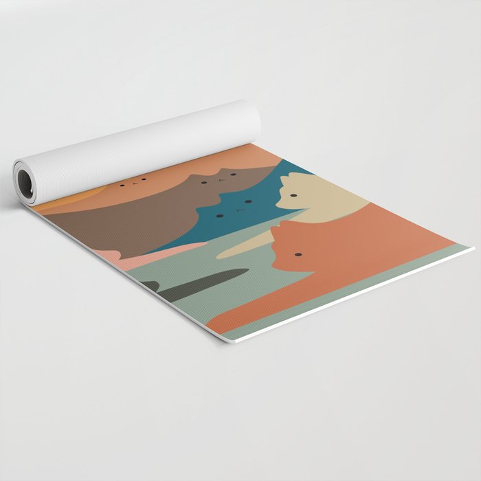 Cat Landscape 132 Yoga Mat Gallery Image 2