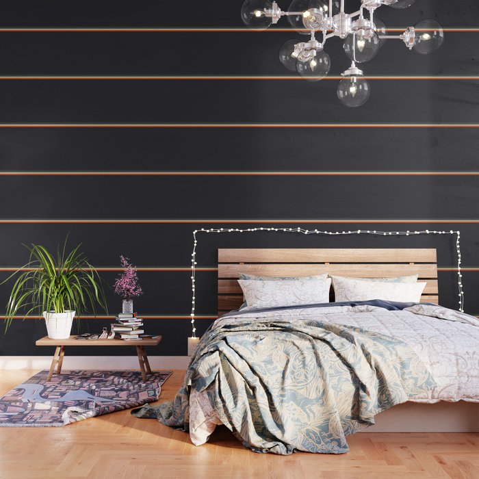 Meness - Classic Minimal Dark Retro Summer Stripes Wallpaper Gallery Image 3