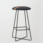 Meness - Classic Minimal Dark Retro Summer Stripes Stool Gallery Image 1
