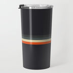 Meness - Classic Minimal Dark Retro Summer Stripes Travel Mug Gallery Image 3