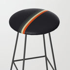 Meness - Classic Minimal Dark Retro Summer Stripes Stool Gallery Image 2