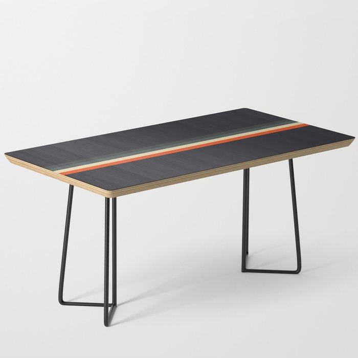 Meness - Classic Minimal Dark Retro Summer Stripes Coffee Table Gallery Image 1