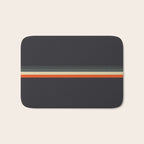 Meness - Classic Minimal Dark Retro Summer Stripes Bath Mat Gallery Image 1
