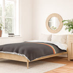 Meness - Classic Minimal Dark Retro Summer Stripes Duvet Cover Gallery Image 2