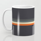 Meness - Classic Minimal Dark Retro Summer Stripes Coffee Mug Gallery Image 3