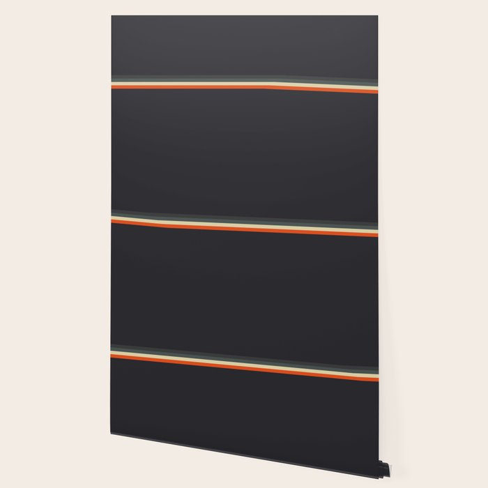 Meness - Classic Minimal Dark Retro Summer Stripes Wallpaper Gallery Image 2