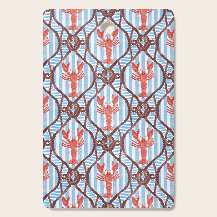 Coastal Lobster Elegance Cutting Board Gallery Image 1