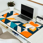 Modern Geometric flowers pattern Desk Mat Gallery Image 2