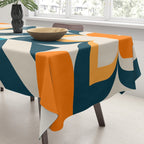 Modern Geometric flowers pattern Tablecloth Gallery Image 3